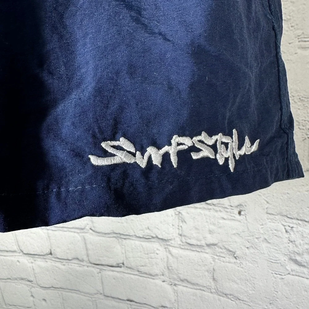 Surf Style‎ Shorts Large Body Gear Navy Blue Swim Trunks Mens Board Shorts Lined